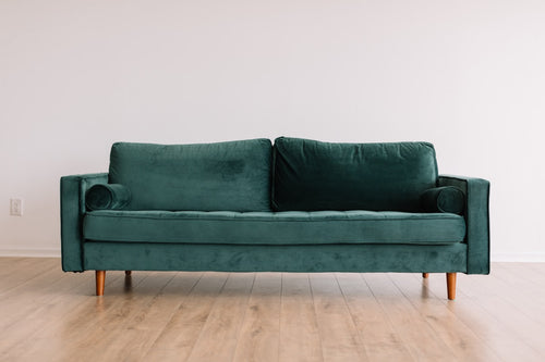 Alabaster Cotton-Linen Sofa Cover in Alabaster Cream